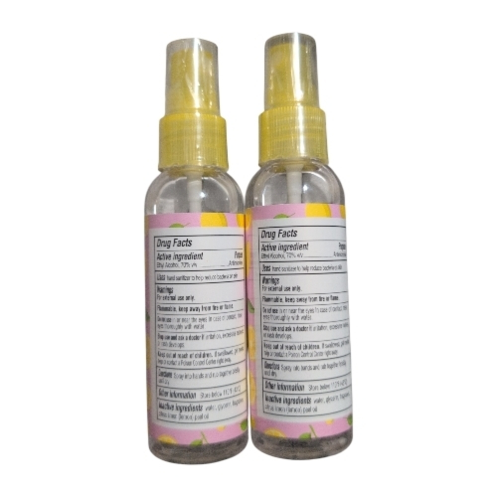B-pure Lemon Scented Hand Sanitizer Spray - 2 Pack - Picture 2 of 3